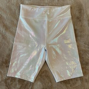 Carbon 38 Iridescent biker shorts - M